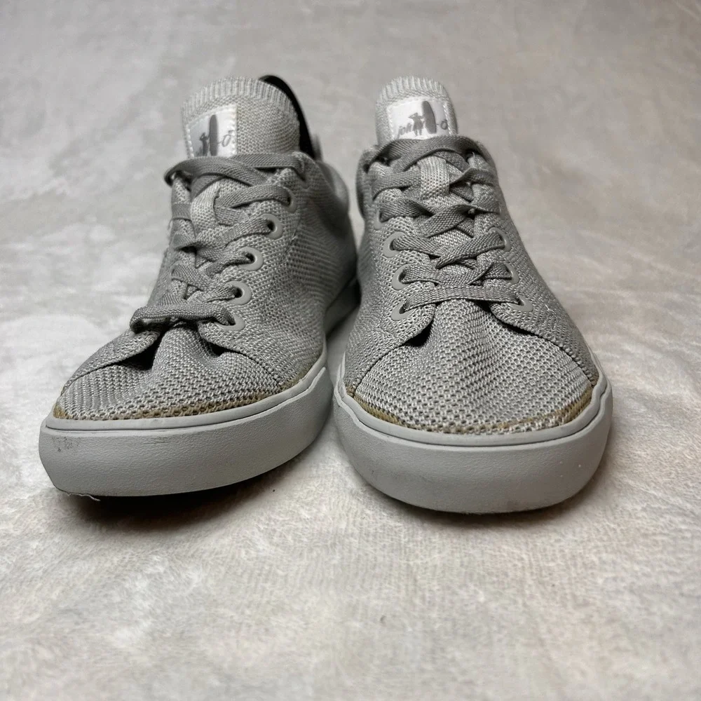 Johnnie O Shoes Gray‎ Mens 9M Techknit Stretch Knit Sneakers Preppy